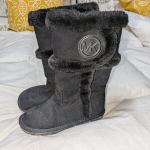 Michael Kors girls suede winter boots size 2